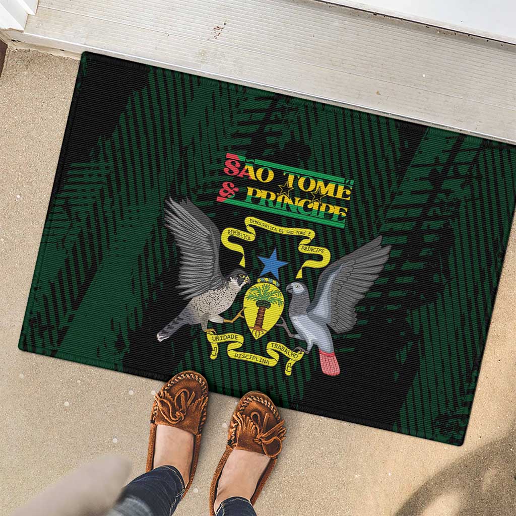 Sao Tome and Principe Rubber Doormat Coat Of Arms Style