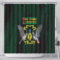 Sao Tome and Principe Shower Curtain Coat Of Arms Style