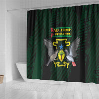 Sao Tome and Principe Shower Curtain Coat Of Arms Style