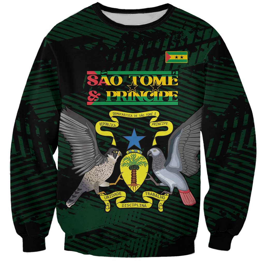 Sao Tome and Principe Sweatshirt Coat Of Arms Style