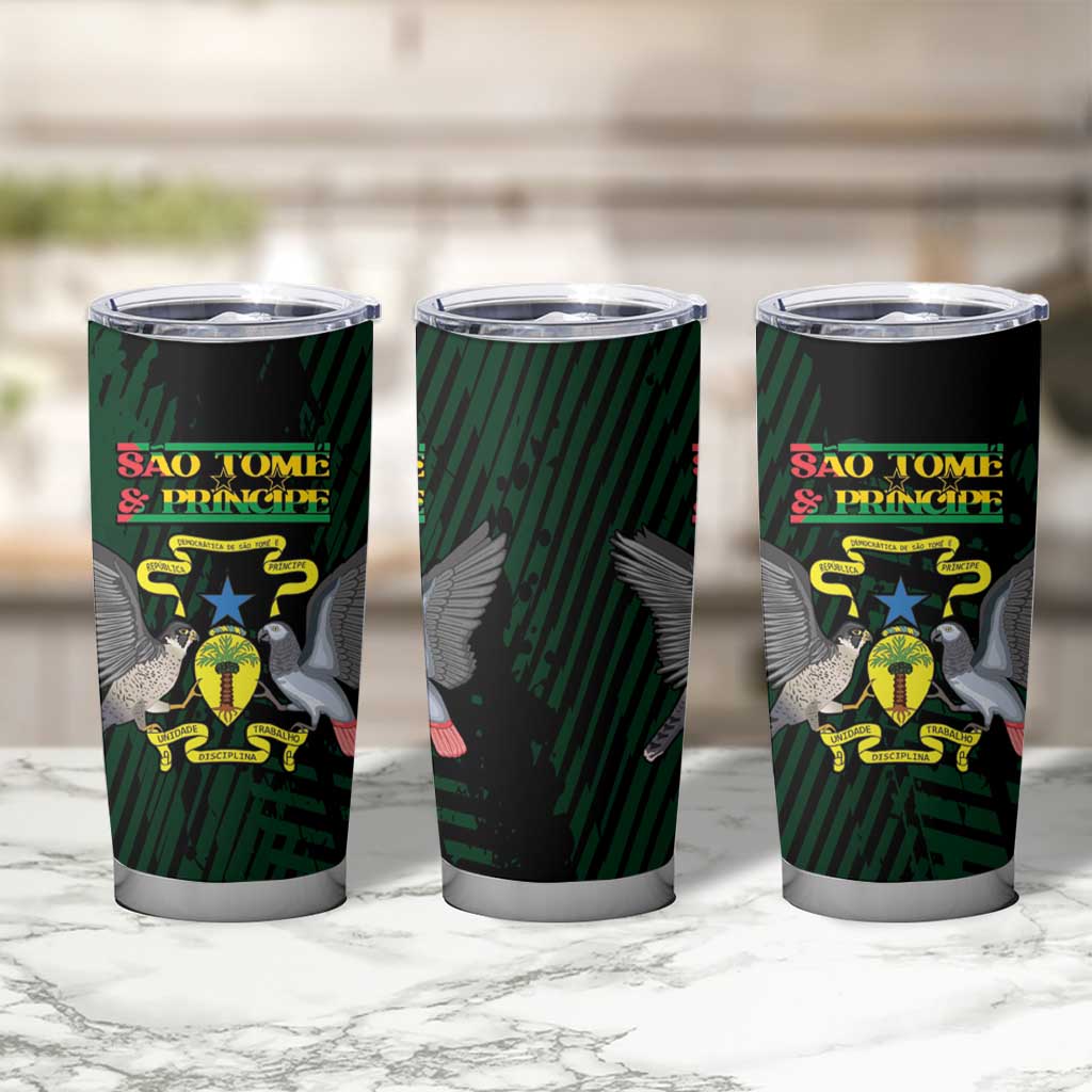 Sao Tome and Principe Tumbler Cup Coat Of Arms Style