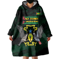 Sao Tome and Principe Wearable Blanket Hoodie Coat Of Arms Style