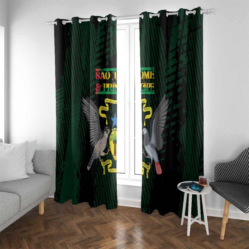 Sao Tome and Principe Window Curtain Coat Of Arms Style