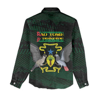 Sao Tome and Principe Women Casual Shirt Coat Of Arms Style