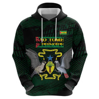 Sao Tome and Principe Zip Hoodie Coat Of Arms Style