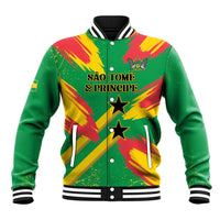 Custom Sao Tome and Principe Football Baseball Jacket Selecao dos Falcoes e Papagaios