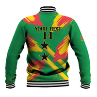 Custom Sao Tome and Principe Football Baseball Jacket Selecao dos Falcoes e Papagaios