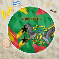 Custom Sao Tome and Principe Football Beach Blanket Selecao dos Falcoes e Papagaios