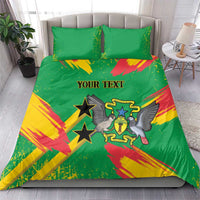 Custom Sao Tome and Principe Football Bedding Set Selecao dos Falcoes e Papagaios