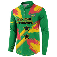 Custom Sao Tome and Principe Football Button Sweatshirt Selecao dos Falcoes e Papagaios