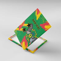 Custom Sao Tome and Principe Football Canvas Wall Art Selecao dos Falcoes e Papagaios