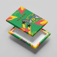 Custom Sao Tome and Principe Football Canvas Wall Art Selecao dos Falcoes e Papagaios