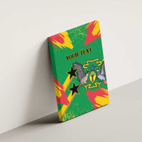 Custom Sao Tome and Principe Football Canvas Wall Art Selecao dos Falcoes e Papagaios