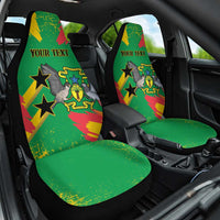 Custom Sao Tome and Principe Football Car Seat Cover Selecao dos Falcoes e Papagaios