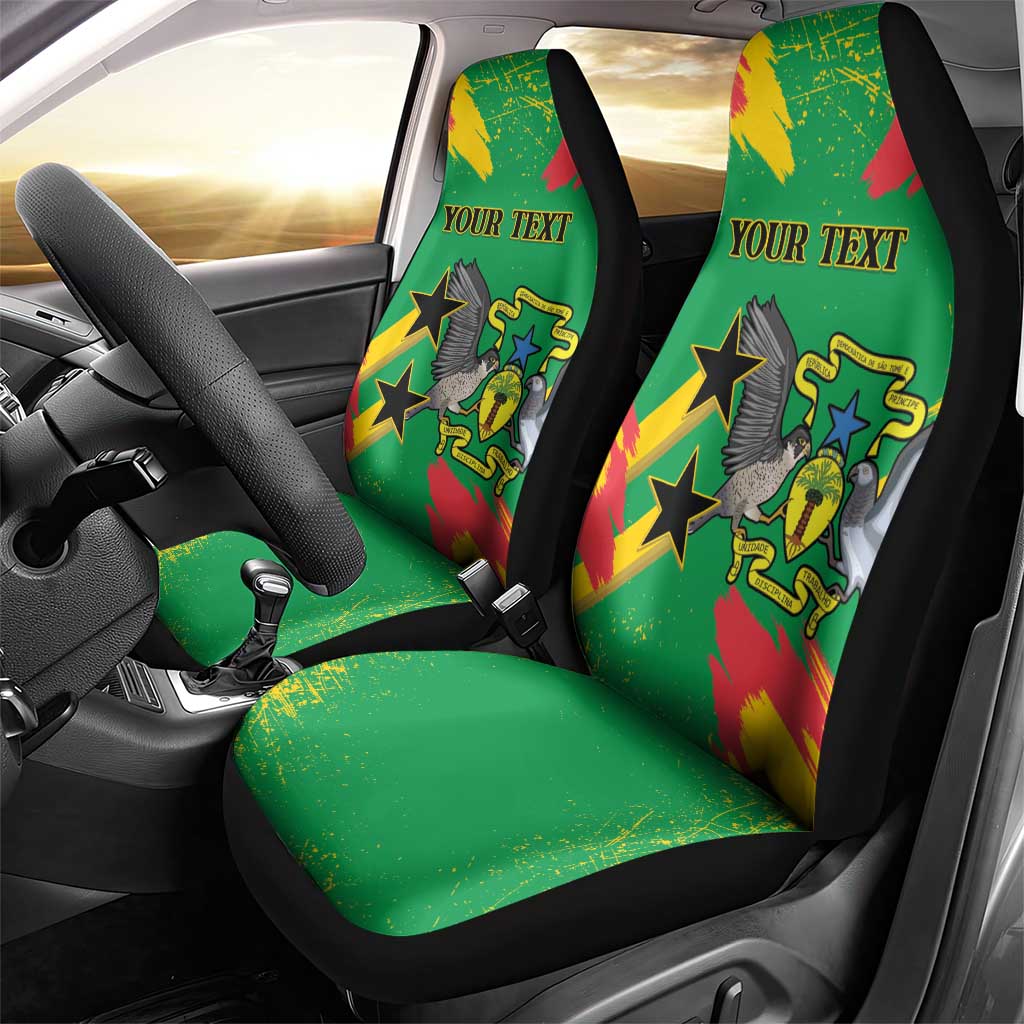 Custom Sao Tome and Principe Football Car Seat Cover Selecao dos Falcoes e Papagaios