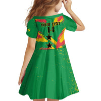 Custom Sao Tome and Principe Football Family Matching Long Sleeve Bodycon Dress and Hawaiian Shirt Selecao dos Falcoes e Papagaios