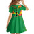 Custom Sao Tome and Principe Football Family Matching Long Sleeve Bodycon Dress and Hawaiian Shirt Selecao dos Falcoes e Papagaios
