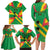 Custom Sao Tome and Principe Football Family Matching Long Sleeve Bodycon Dress and Hawaiian Shirt Selecao dos Falcoes e Papagaios