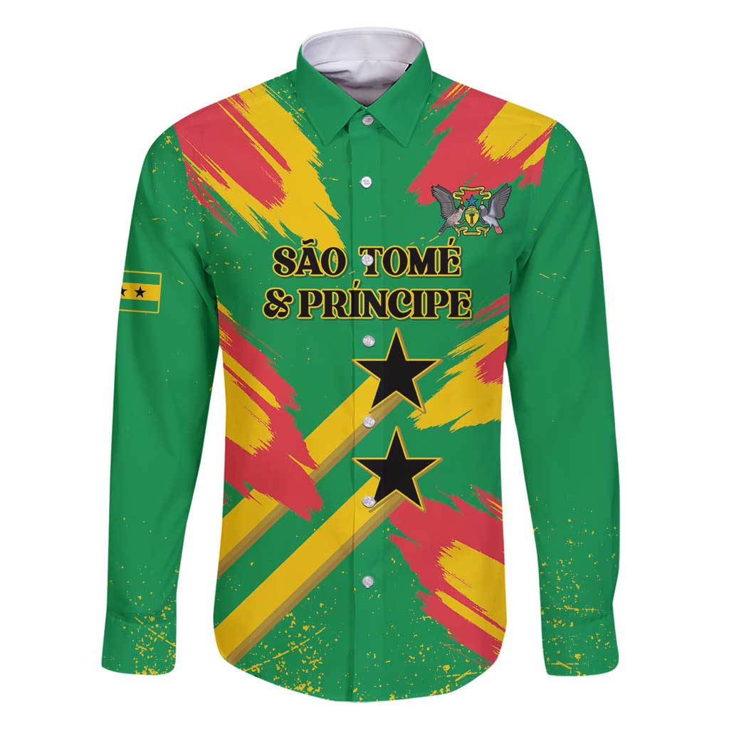 Custom Sao Tome and Principe Football Family Matching Long Sleeve Bodycon Dress and Hawaiian Shirt Selecao dos Falcoes e Papagaios