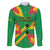 Custom Sao Tome and Principe Football Family Matching Long Sleeve Bodycon Dress and Hawaiian Shirt Selecao dos Falcoes e Papagaios
