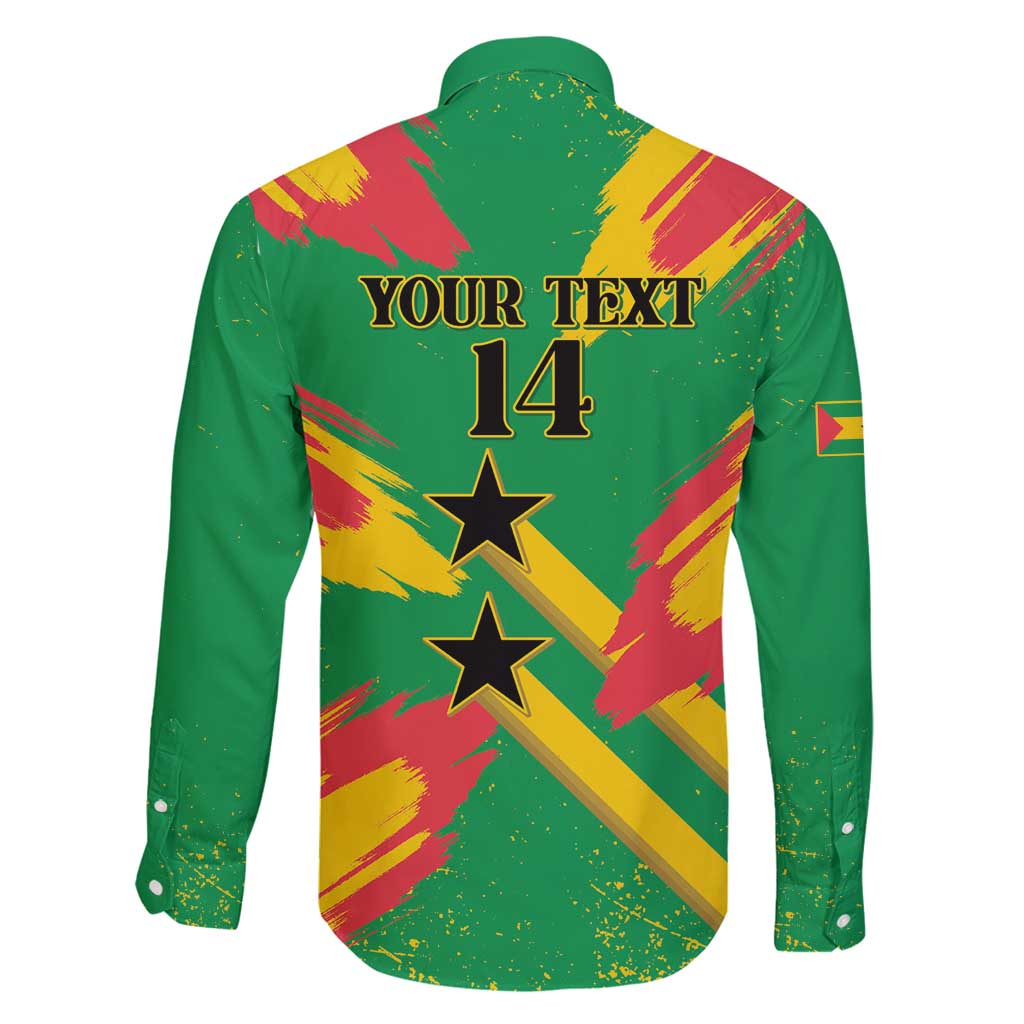 Custom Sao Tome and Principe Football Family Matching Long Sleeve Bodycon Dress and Hawaiian Shirt Selecao dos Falcoes e Papagaios