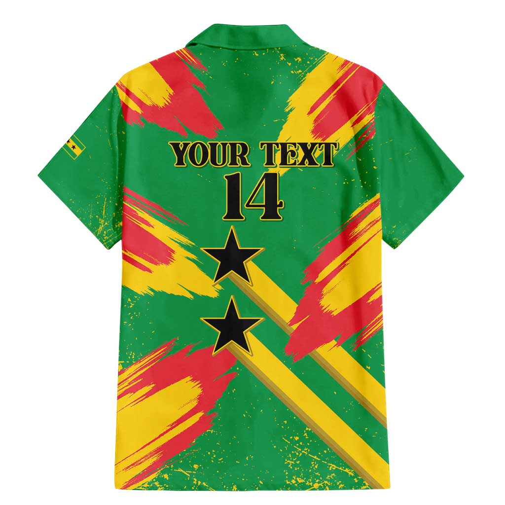 Custom Sao Tome and Principe Football Family Matching Mermaid Dress and Hawaiian Shirt Selecao dos Falcoes e Papagaios