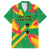 Custom Sao Tome and Principe Football Family Matching Off The Shoulder Long Sleeve Dress and Hawaiian Shirt Selecao dos Falcoes e Papagaios