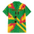 Custom Sao Tome and Principe Football Family Matching Off The Shoulder Long Sleeve Dress and Hawaiian Shirt Selecao dos Falcoes e Papagaios