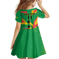 Custom Sao Tome and Principe Football Family Matching Off Shoulder Maxi Dress and Hawaiian Shirt Selecao dos Falcoes e Papagaios