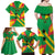 Custom Sao Tome and Principe Football Family Matching Off Shoulder Maxi Dress and Hawaiian Shirt Selecao dos Falcoes e Papagaios
