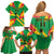 Custom Sao Tome and Principe Football Family Matching Off Shoulder Short Dress and Hawaiian Shirt Selecao dos Falcoes e Papagaios