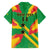 Custom Sao Tome and Principe Football Family Matching Short Sleeve Bodycon Dress and Hawaiian Shirt Selecao dos Falcoes e Papagaios