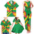 Custom Sao Tome and Principe Football Family Matching Tank Maxi Dress and Hawaiian Shirt Selecao dos Falcoes e Papagaios