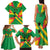 Custom Sao Tome and Principe Football Family Matching Tank Maxi Dress and Hawaiian Shirt Selecao dos Falcoes e Papagaios