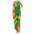 Custom Sao Tome and Principe Football Family Matching Tank Maxi Dress and Hawaiian Shirt Selecao dos Falcoes e Papagaios