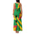 Custom Sao Tome and Principe Football Family Matching Tank Maxi Dress and Hawaiian Shirt Selecao dos Falcoes e Papagaios