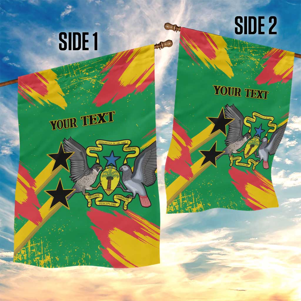 Custom Sao Tome and Principe Football Garden Flag Selecao dos Falcoes e Papagaios