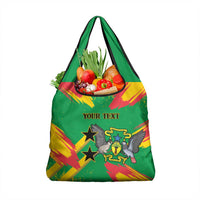 Custom Sao Tome and Principe Football Grocery Bag Selecao dos Falcoes e Papagaios