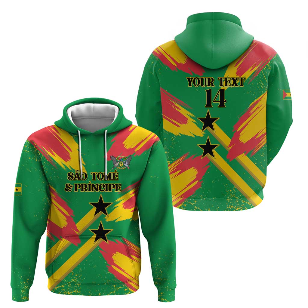 Custom Sao Tome and Principe Football Hoodie Selecao dos Falcoes e Papagaios