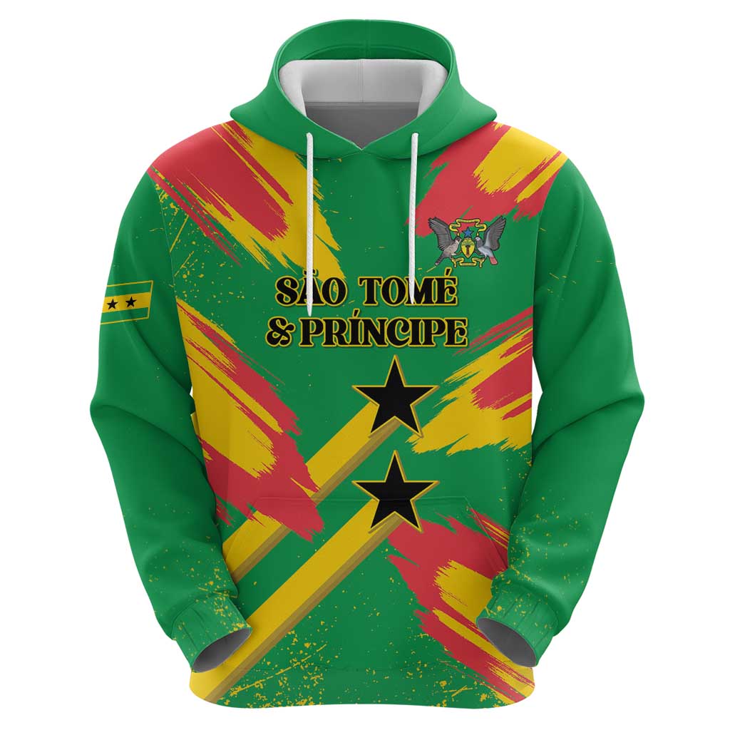 Custom Sao Tome and Principe Football Hoodie Selecao dos Falcoes e Papagaios
