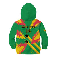 Custom Sao Tome and Principe Football Kid Hoodie Selecao dos Falcoes e Papagaios