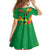 Custom Sao Tome and Principe Football Kid Short Sleeve Dress Selecao dos Falcoes e Papagaios