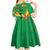 Custom Sao Tome and Principe Football Kid Short Sleeve Dress Selecao dos Falcoes e Papagaios