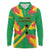 Custom Sao Tome and Principe Football Long Sleeve Polo Shirt Selecao dos Falcoes e Papagaios