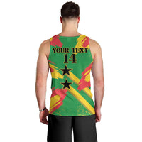 Custom Sao Tome and Principe Football Men Tank Top Selecao dos Falcoes e Papagaios