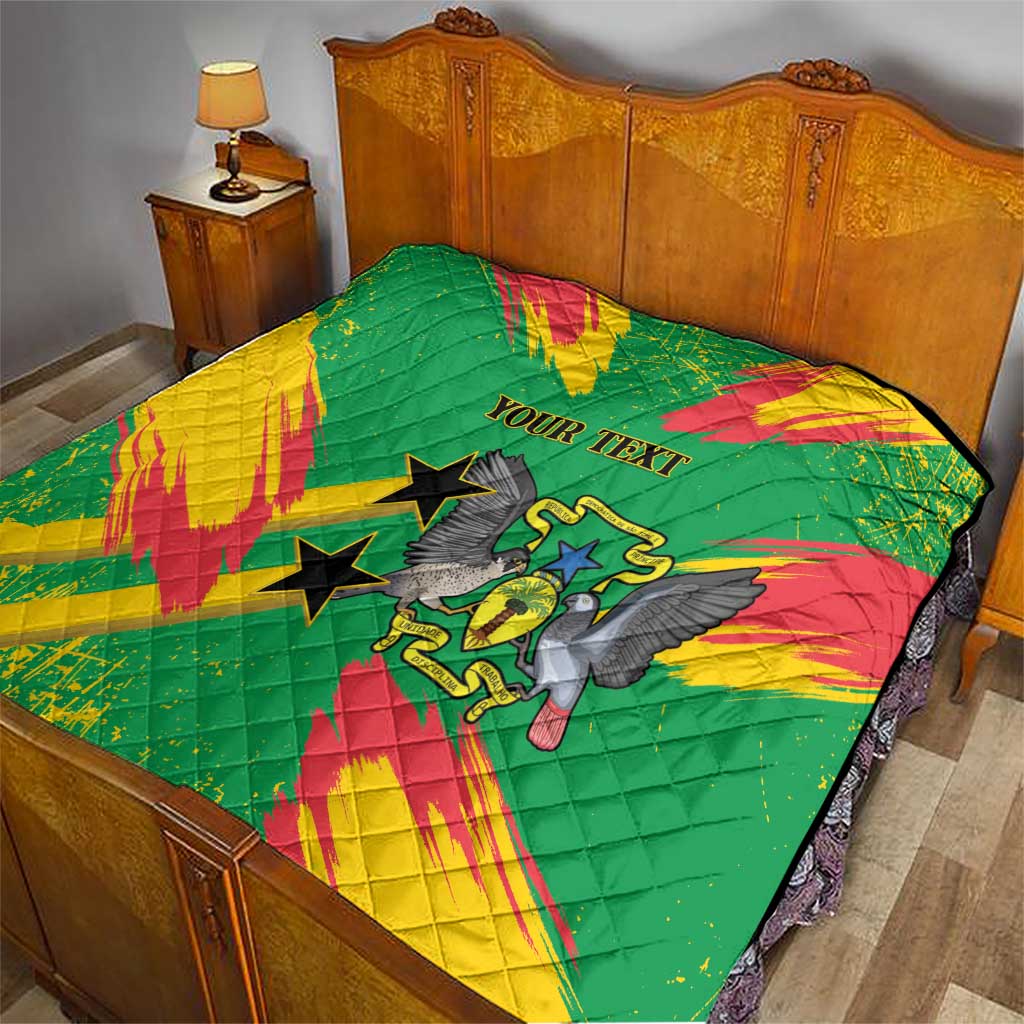 Custom Sao Tome and Principe Football Quilt Selecao dos Falcoes e Papagaios