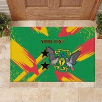 Custom Sao Tome and Principe Football Rubber Doormat Selecao dos Falcoes e Papagaios