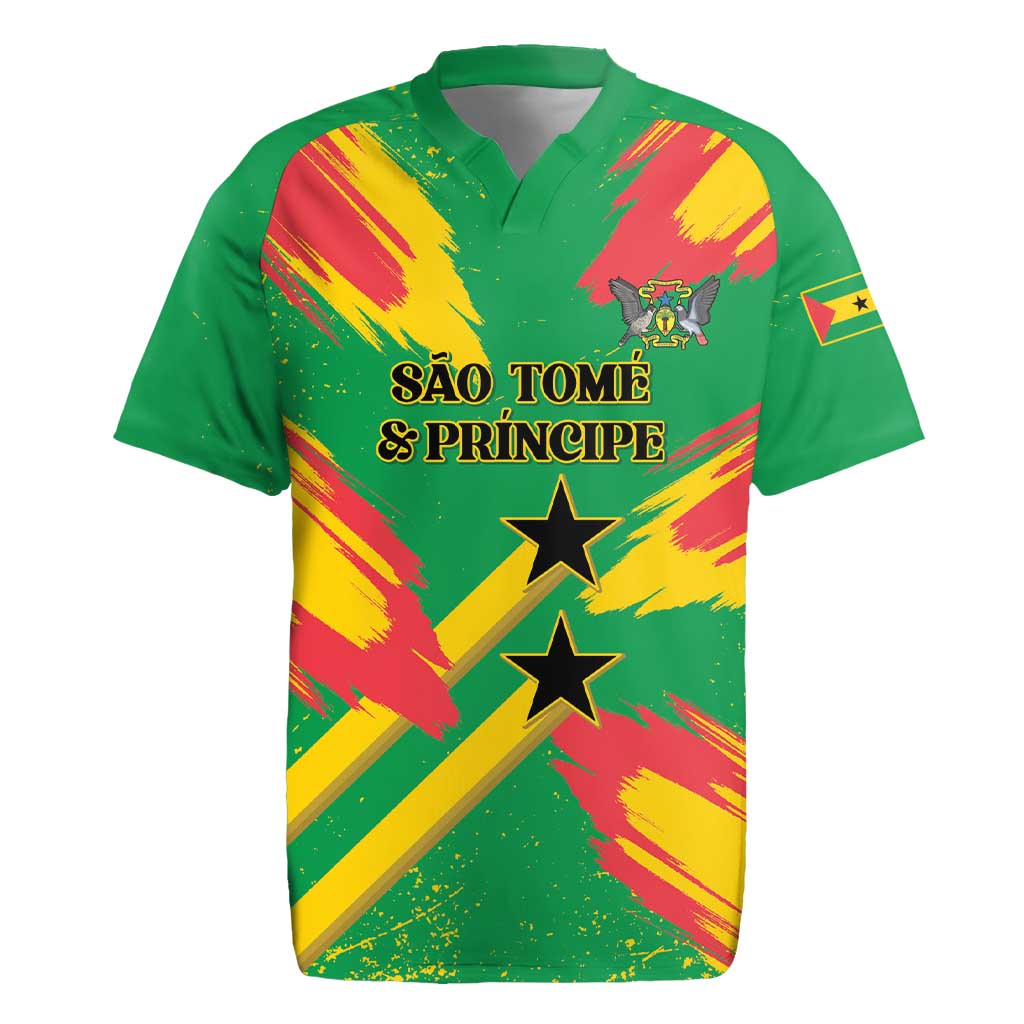 Custom Sao Tome and Principe Football Rugby Jersey Selecao dos Falcoes e Papagaios