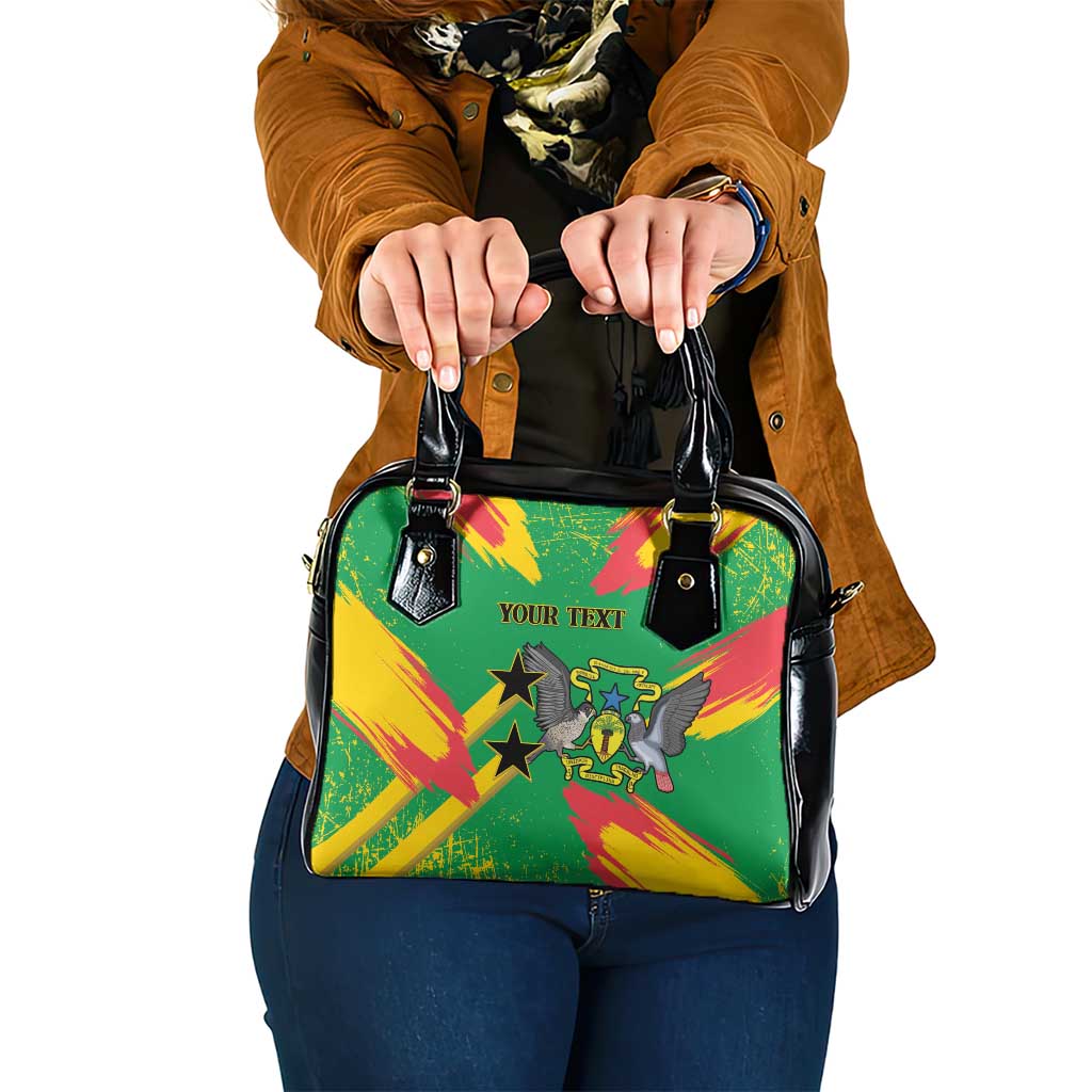 Custom Sao Tome and Principe Football Shoulder Handbag Selecao dos Falcoes e Papagaios