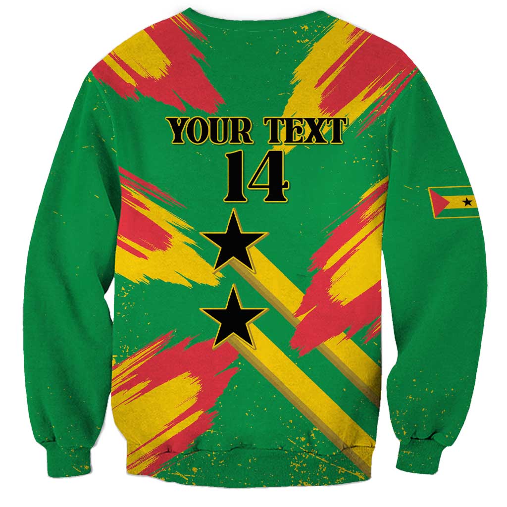 Custom Sao Tome and Principe Football Sweatshirt Selecao dos Falcoes e Papagaios